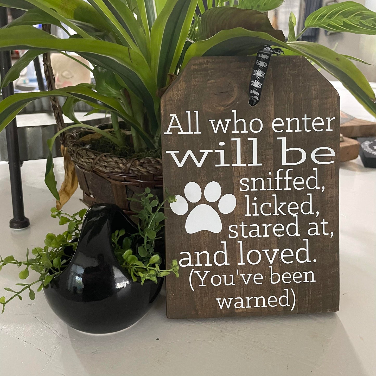 Dog Love Warning Sign