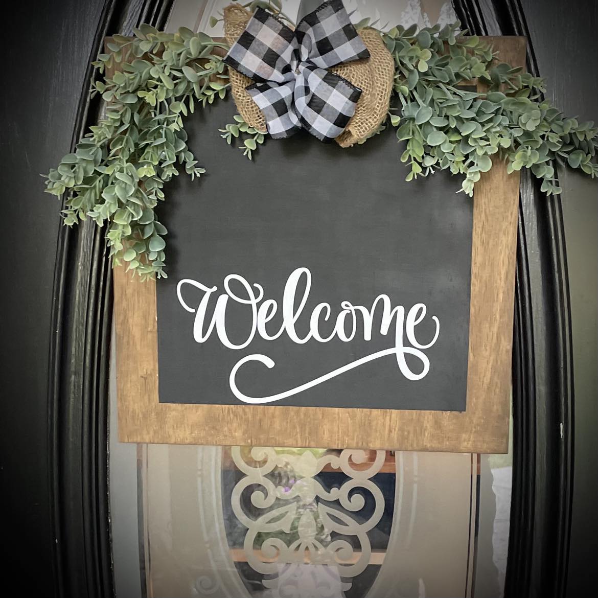 Square Welcome Sign