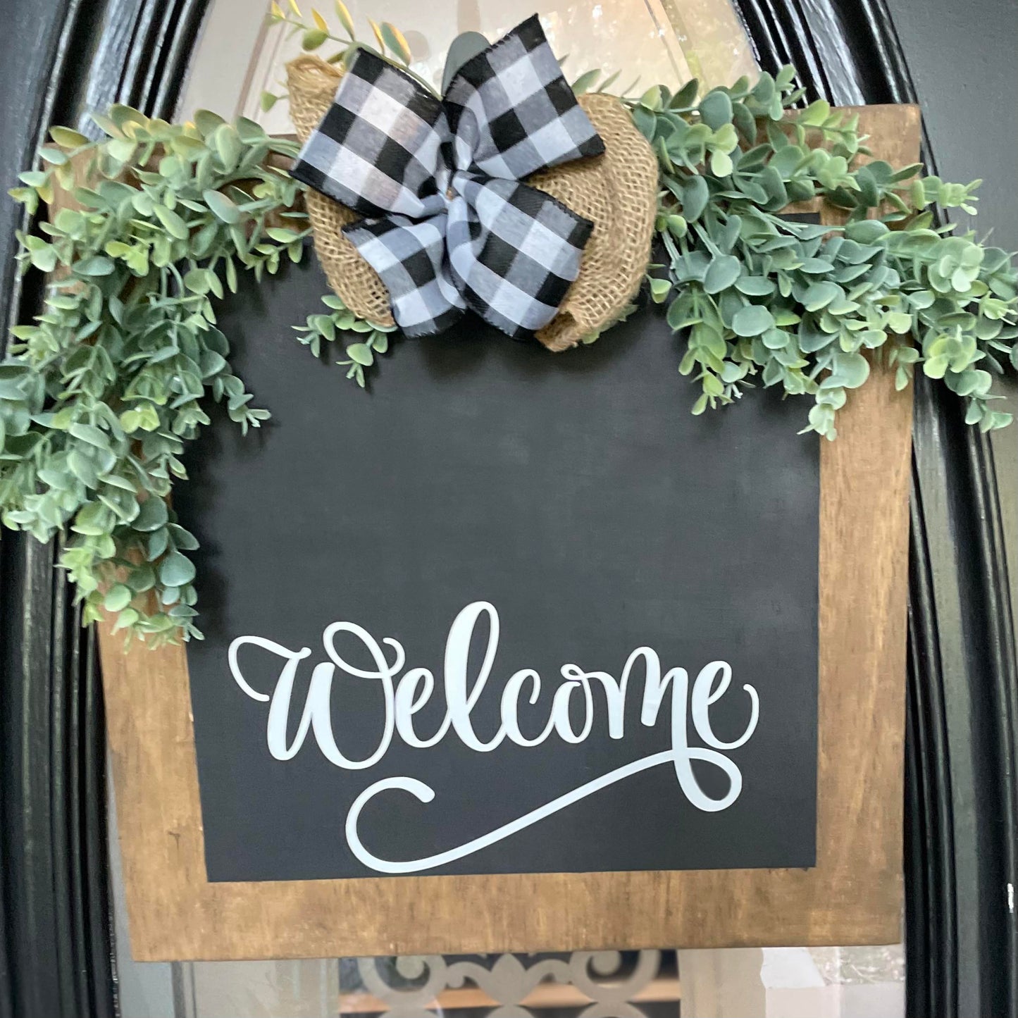 Square Welcome Sign