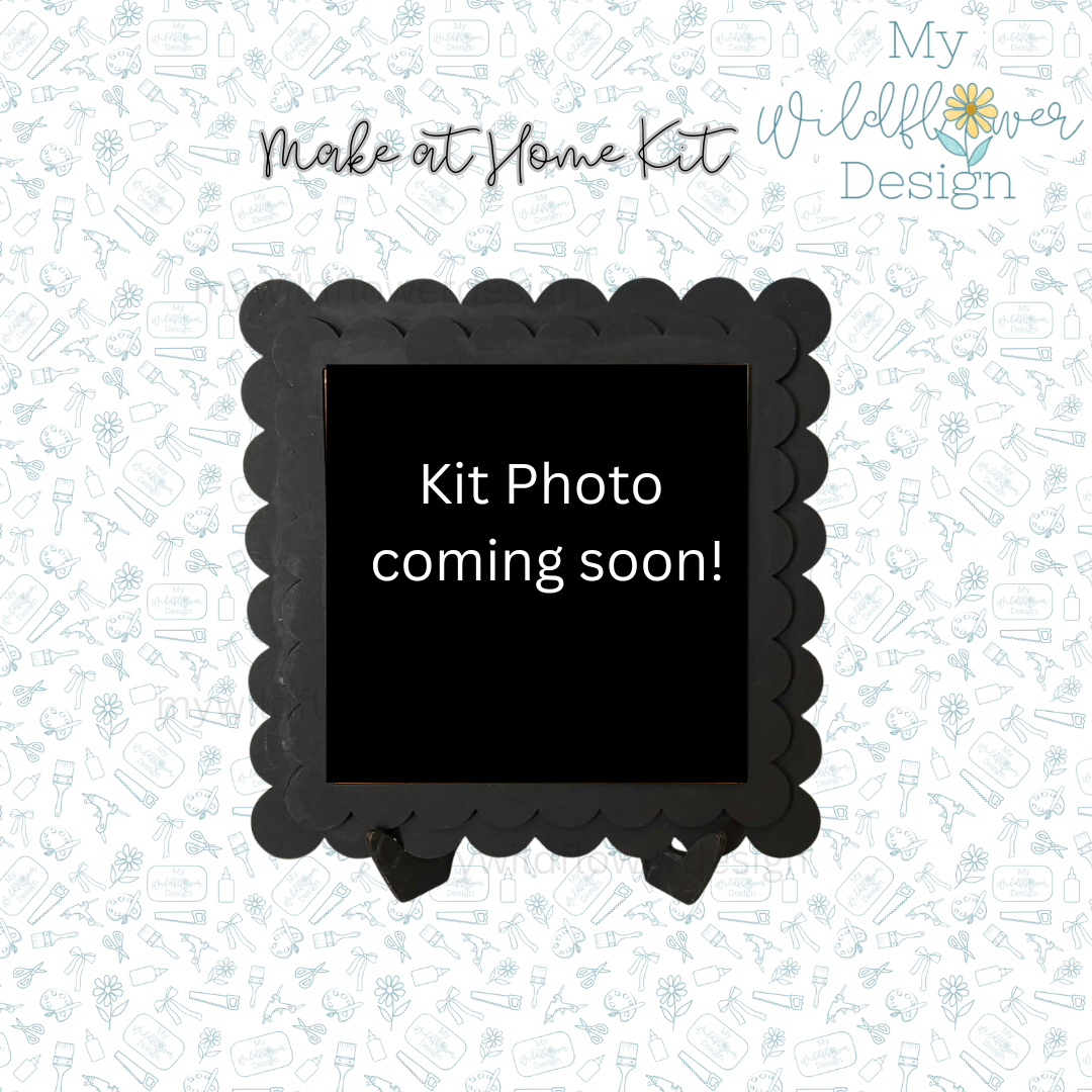 Make at Home Kit - Scalloped Square Interchangeable Frame