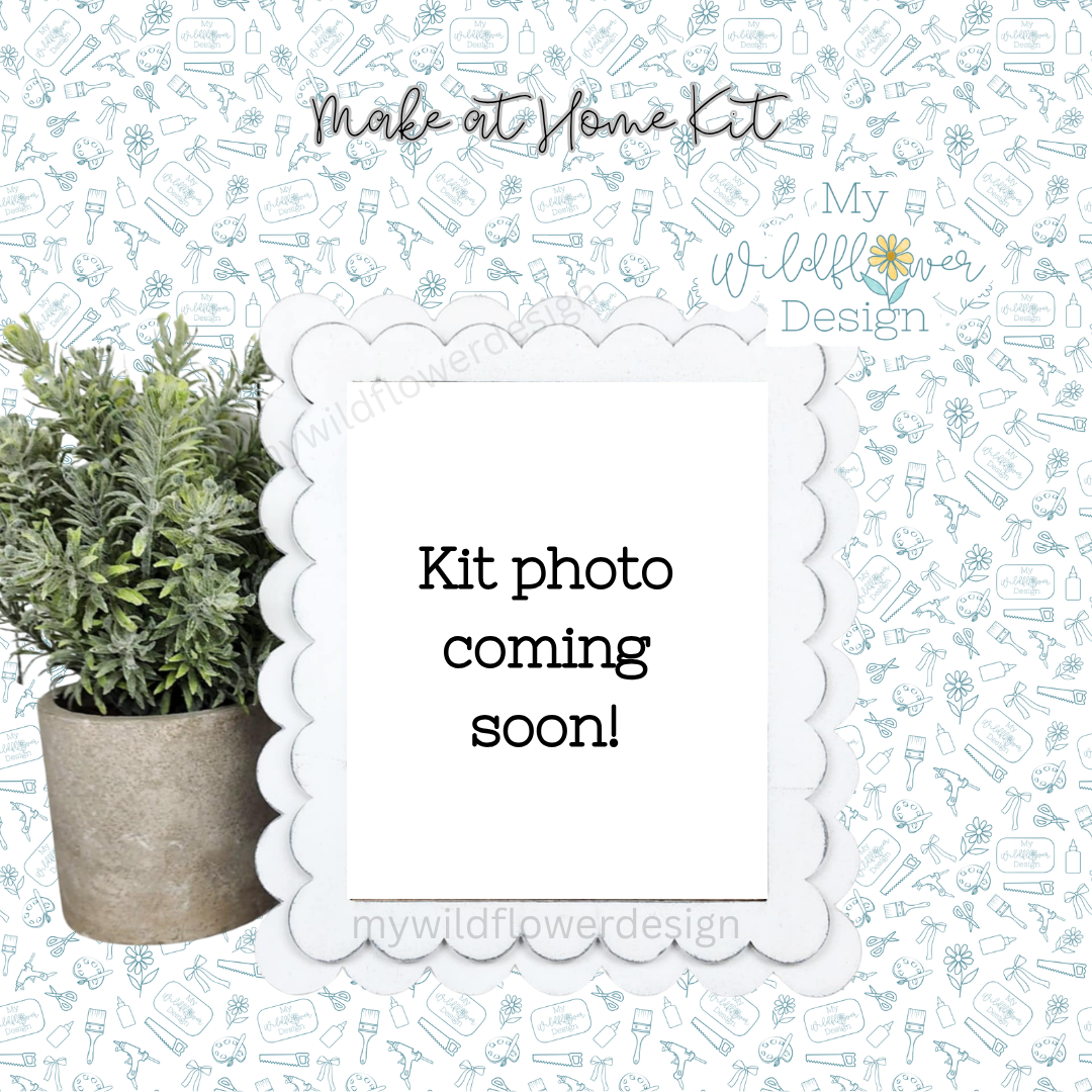 Make at Home Kit - Double Scalloped Interchangeable Frame