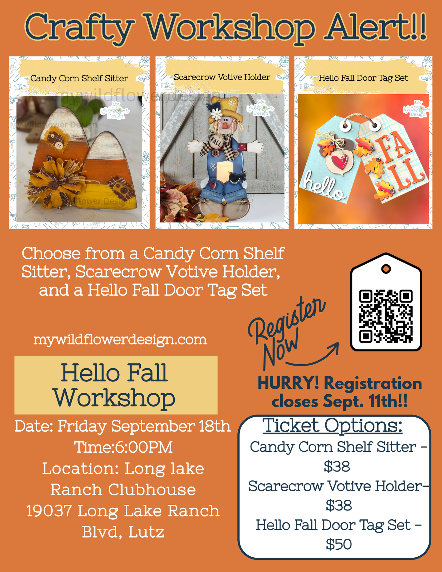 Public- Workshop - Hello Fall Workshop at Long Lake Ranch