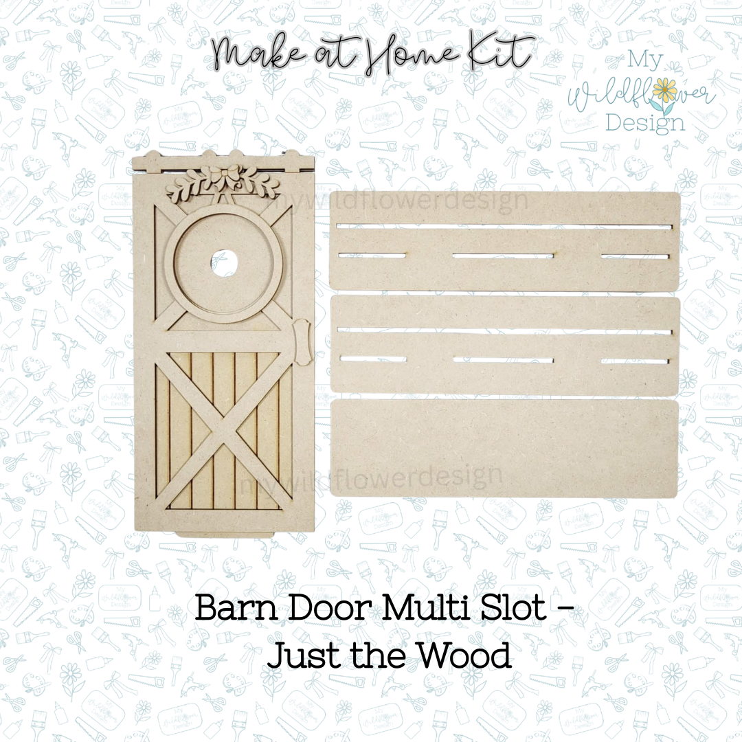 Make at Home Kit - Barn Door Interchangeable Frame