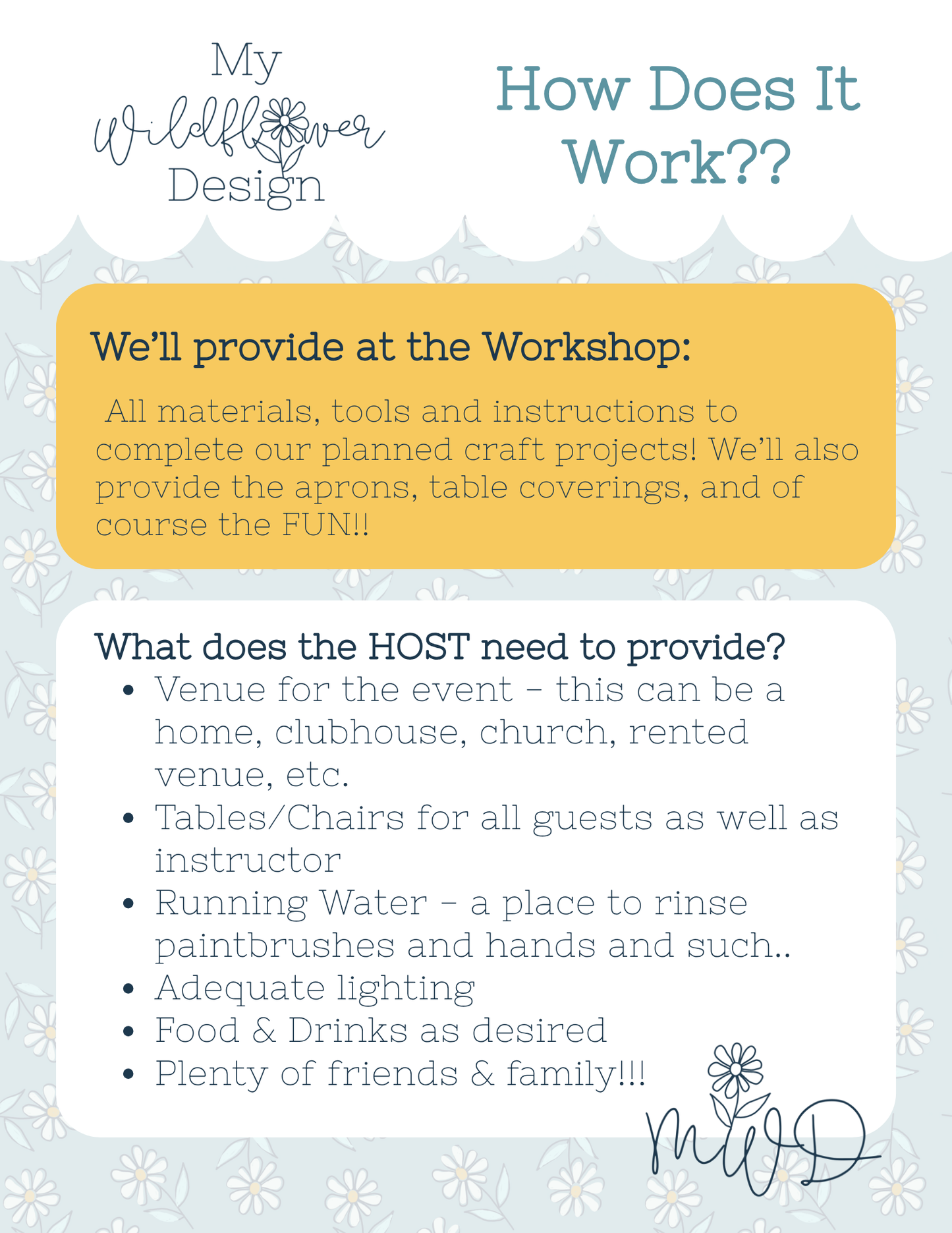 Private WORKSHOP - Book your Let's Get Crafty Workshop!