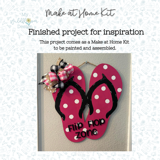 Make at Home Kit - Flip Flop Door Hanger