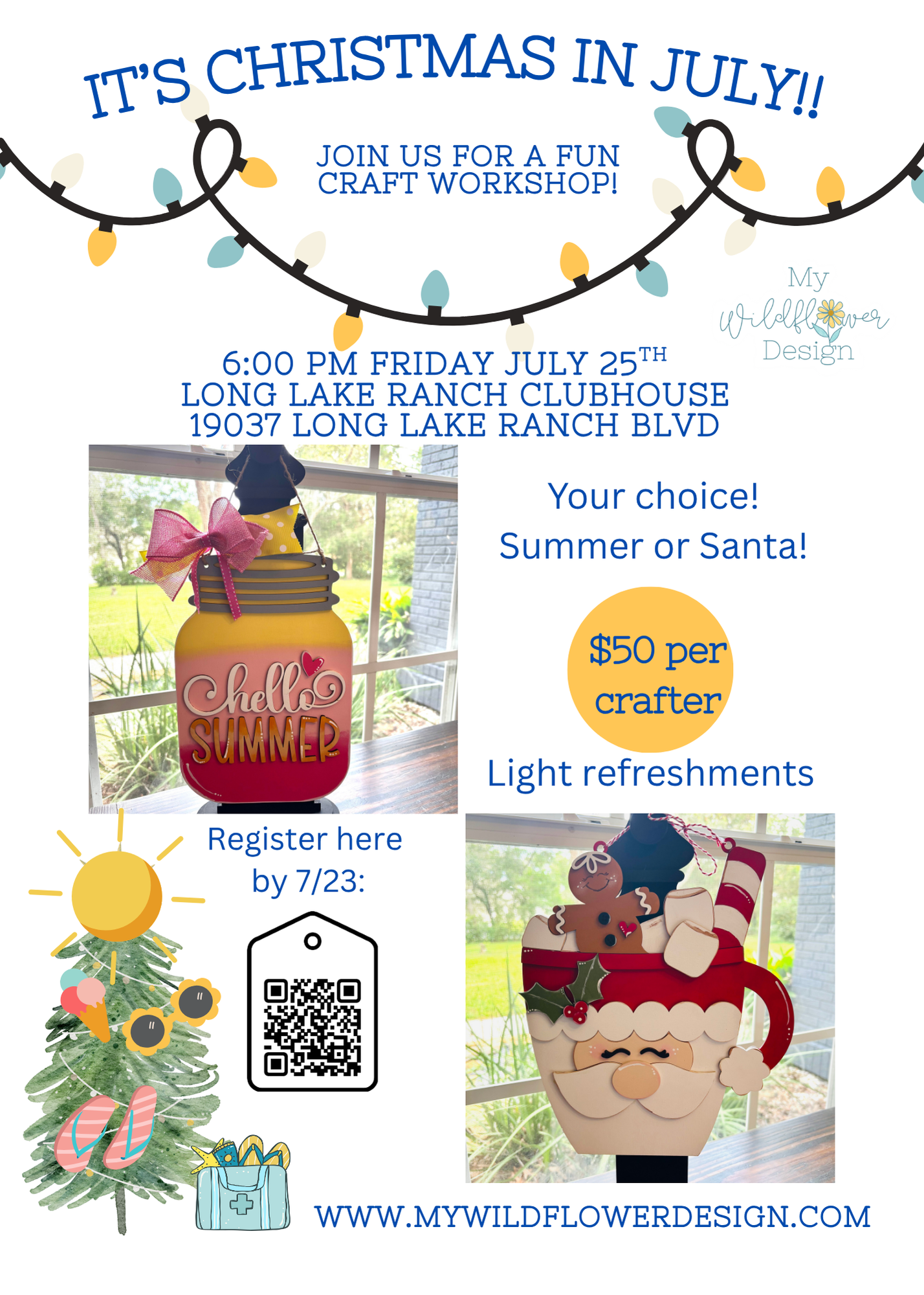 WORKSHOP - Long Lake Ranch Christmas in July