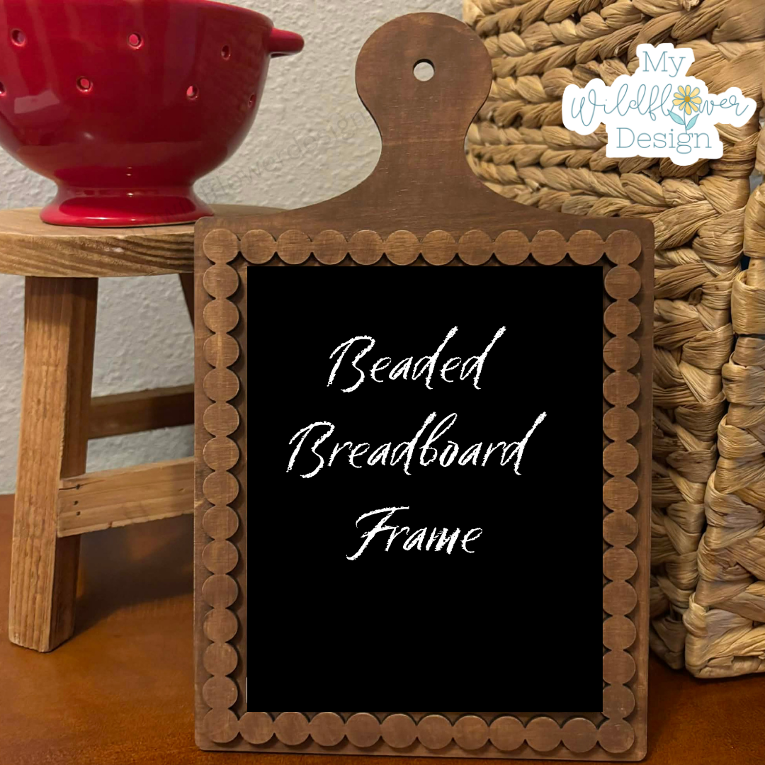 Beaded Bread Board Interchangeable Frame
