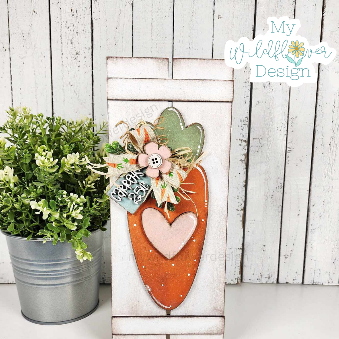 Bunny & Carrot Pallet Leaner