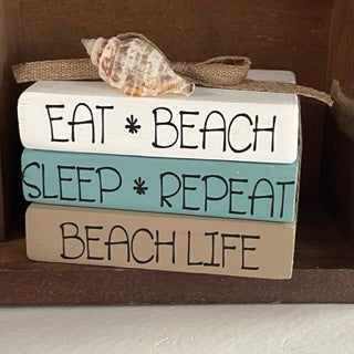 Beach Mini Book Stack