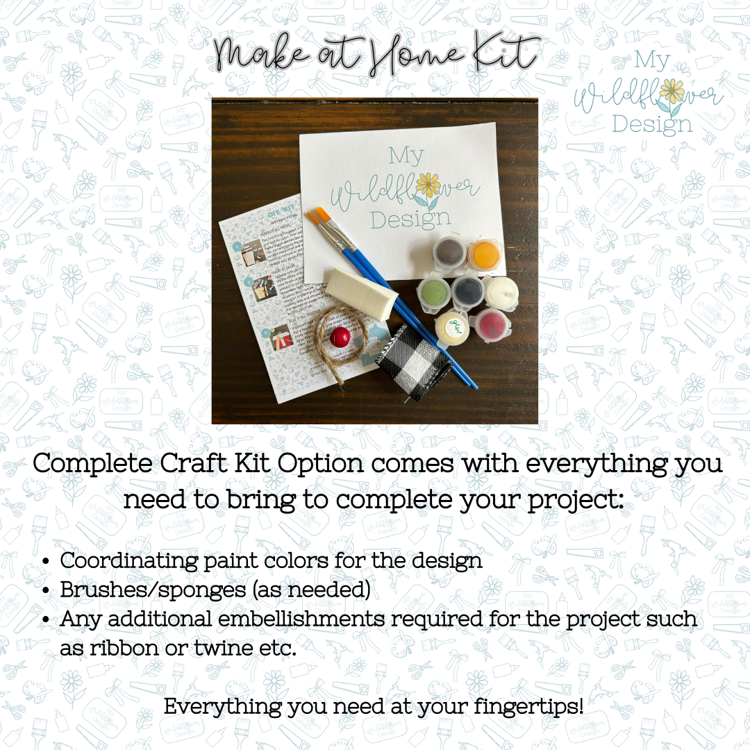 Make at Home Kit - Scalloped 6" Round Interchangeable Frame