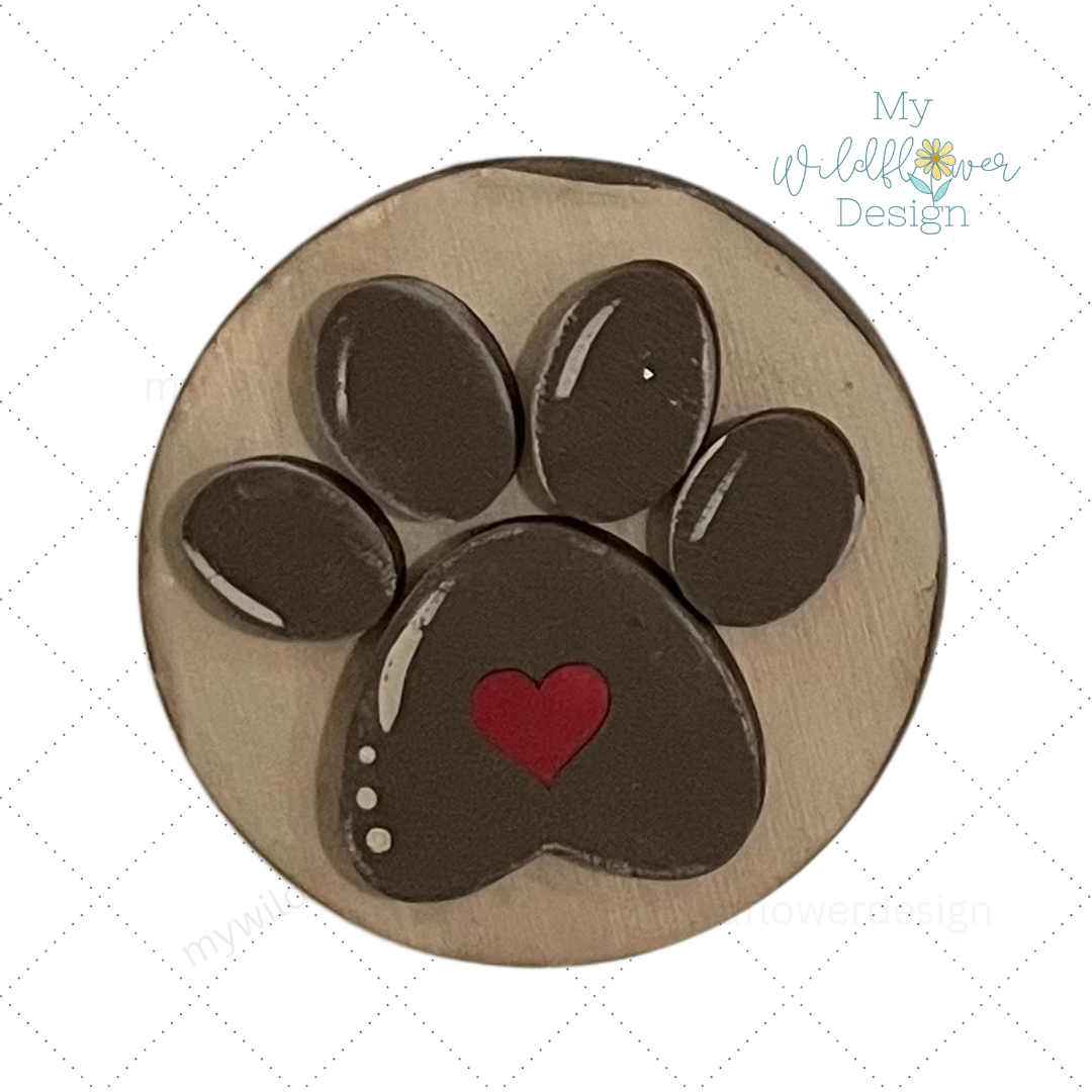 Paw Print Interchangeable Insert