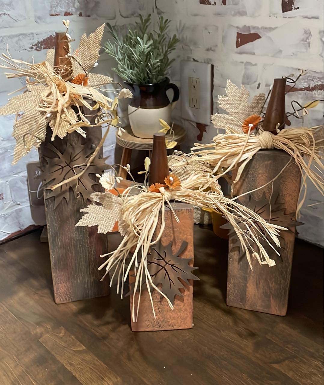Chunky Fall Upcycled Pumpkins