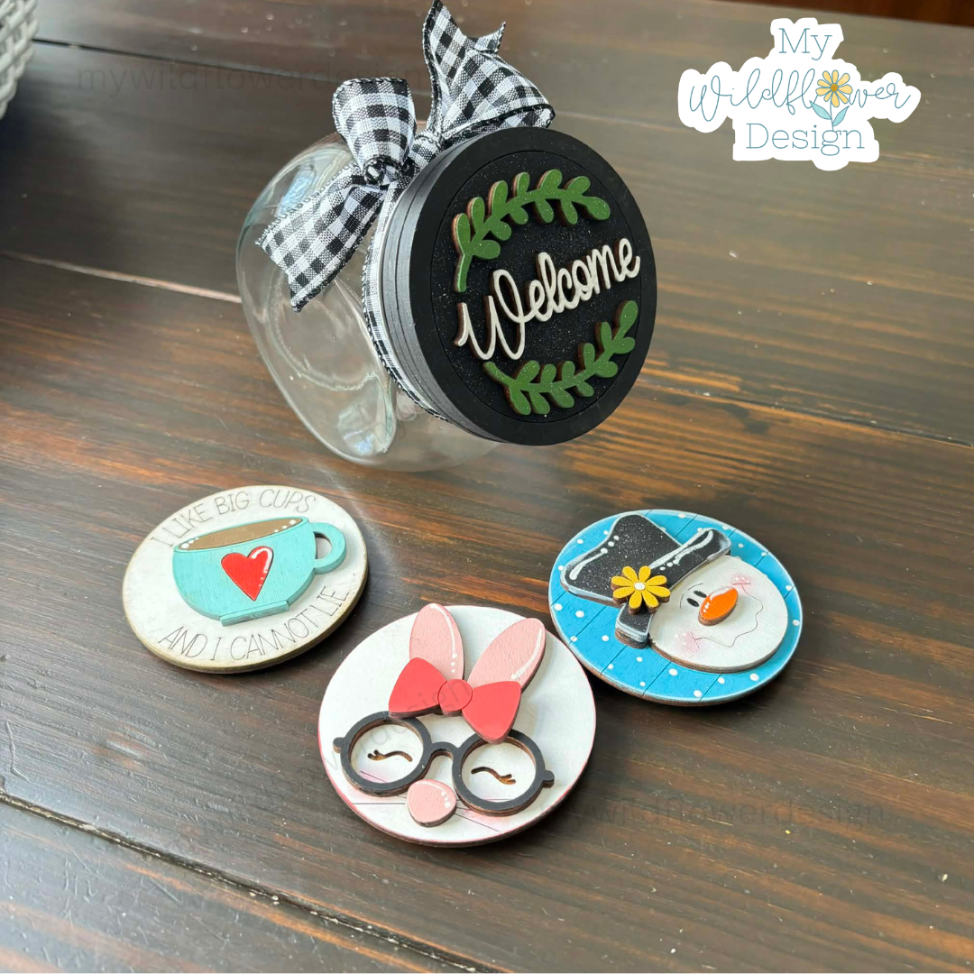 Mini Candy Jar Interchangeable Frame