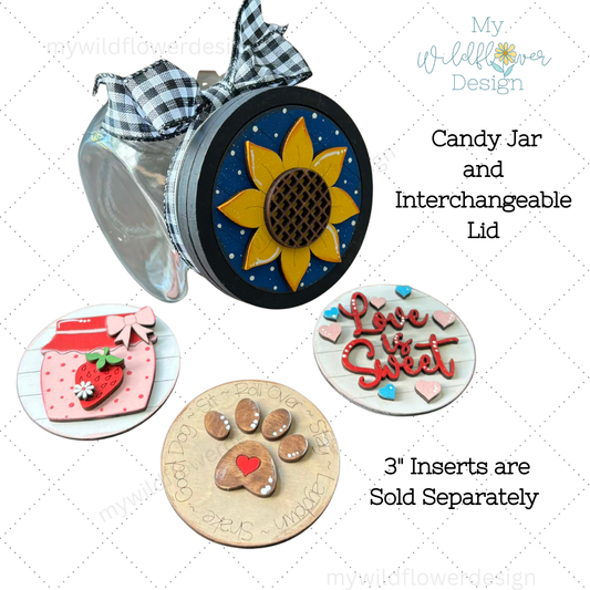 Mini Candy Jar Interchangeable Frame