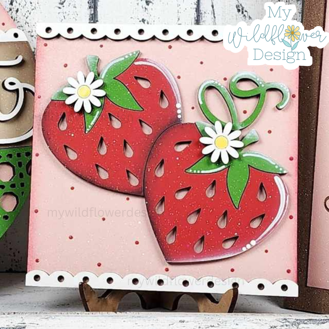 Sweet Berry Square Interchangeable Sign