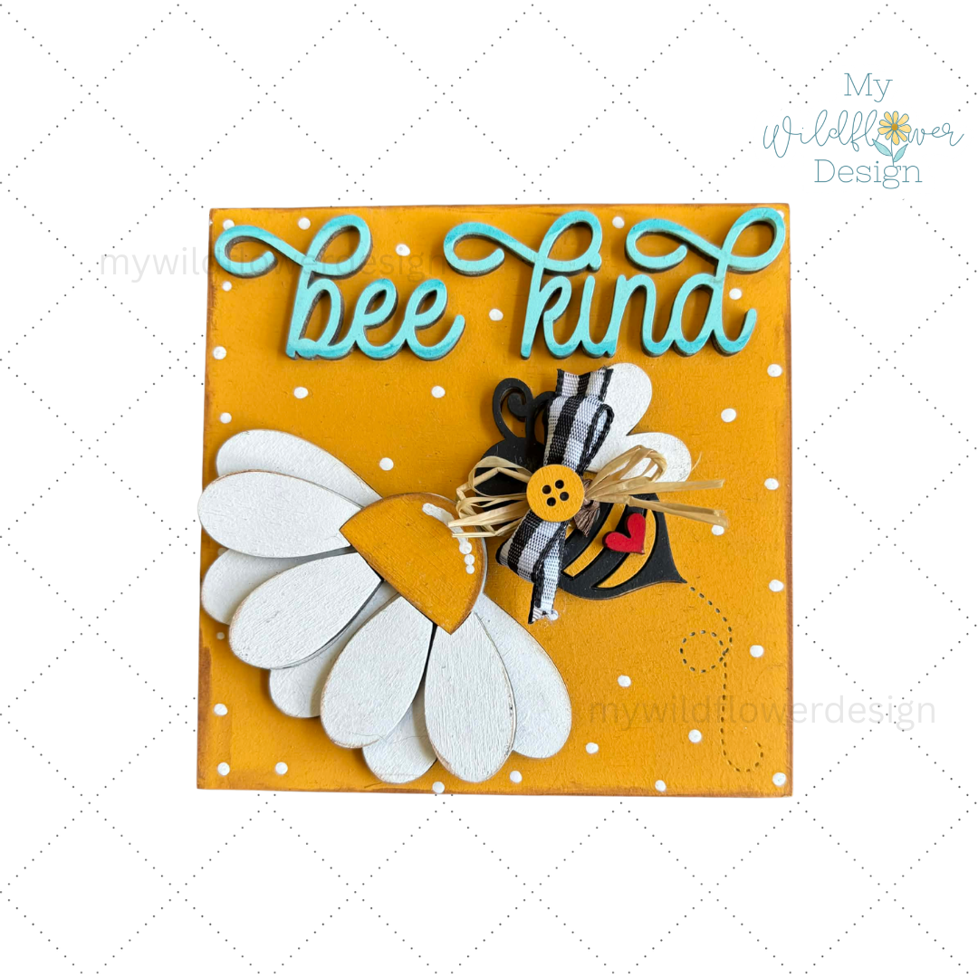 Honey Bee Square Interchangeable Sign