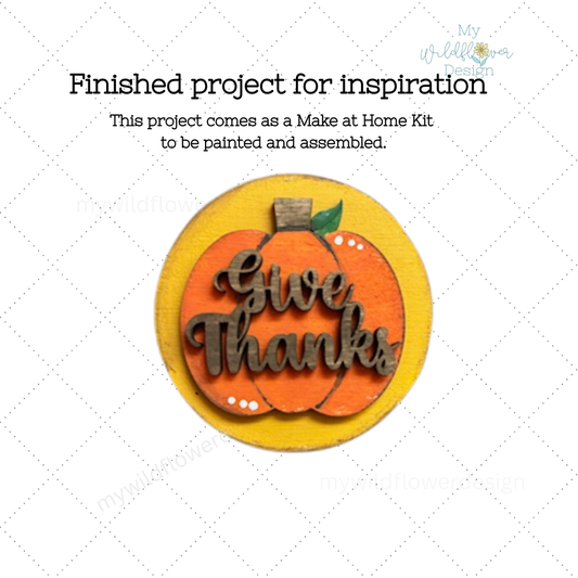 Make at Home Give Thanks Interchangeable Insert