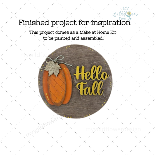 Make at Home Hello Fall Interchangeable Insert