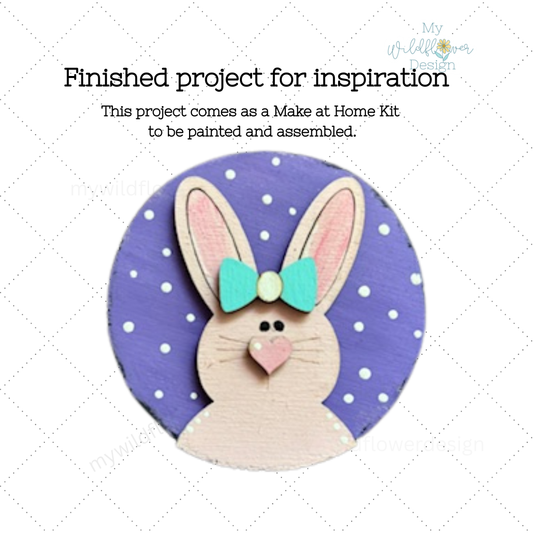 Make at Home Bow Bunny Interchangeable Insert
