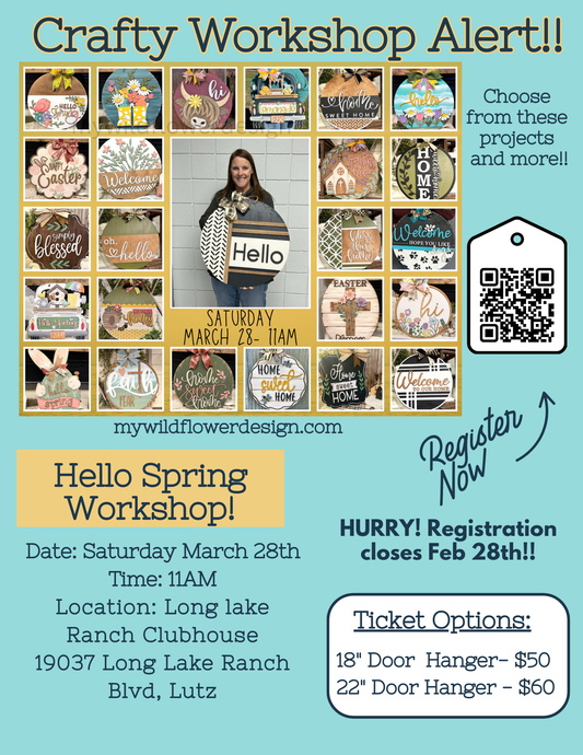 Public- Workshop - Hello Spring Workshop at Long Lake Ranch