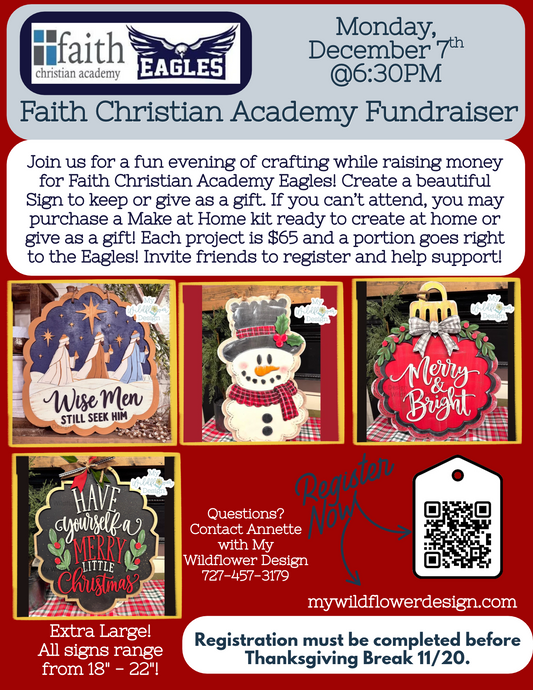Public - Workshop - Faith Christian Academy Fundraiser