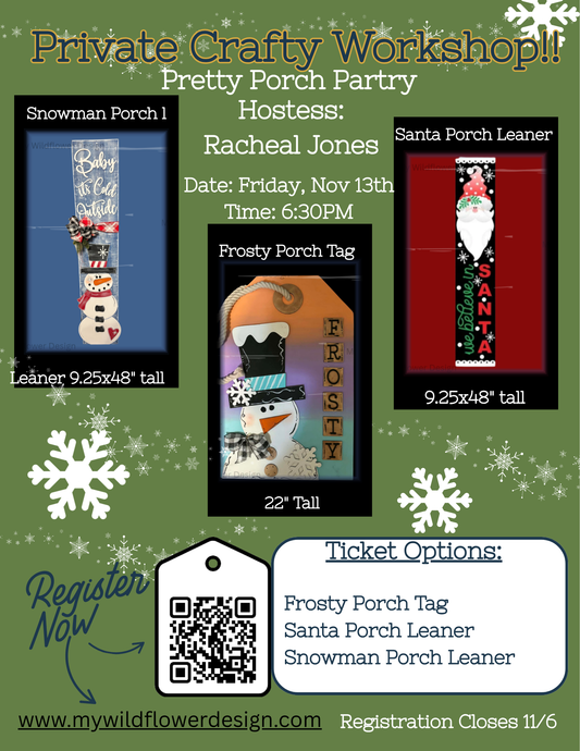 Private - Workshop - Racheal Jones' Pretty Porch Workshop