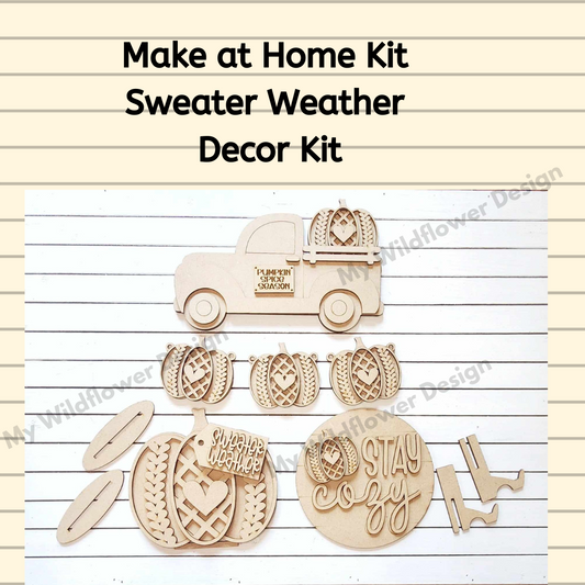 Make at Home Kit - Sweater Weather Decor Set