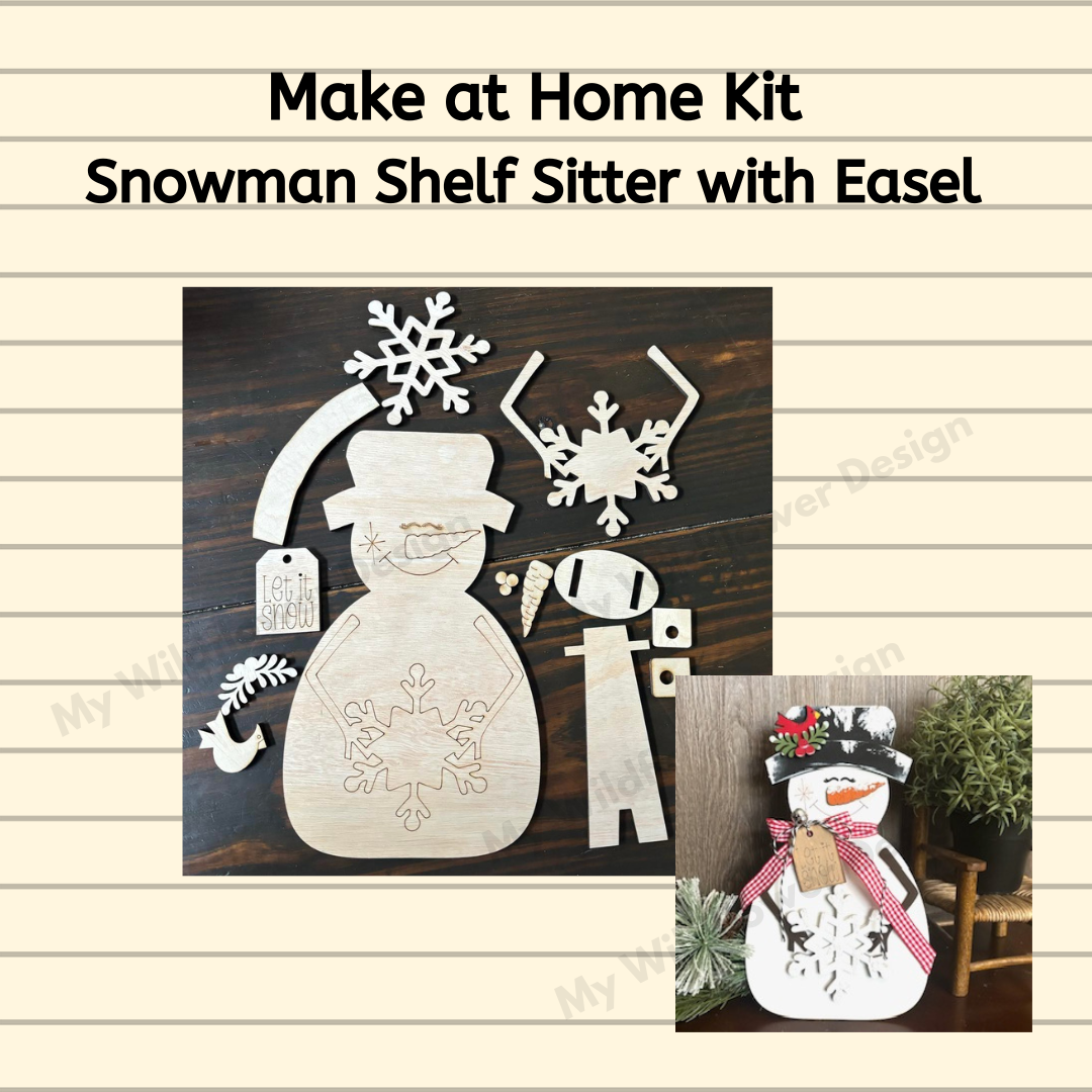 Make at Home Kit - Snowman Shelf Sitter