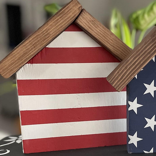 American Stripes House Sign