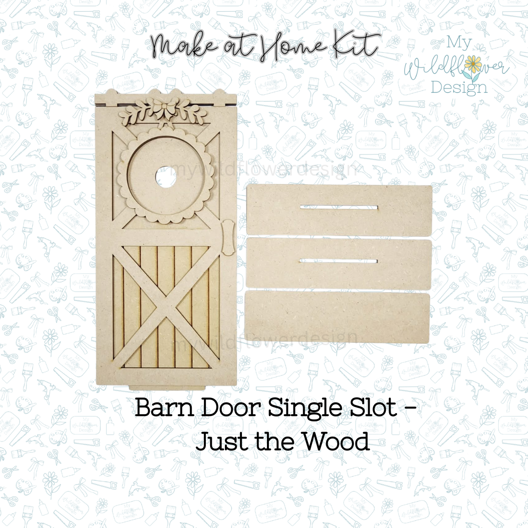 Make at Home Kit - Barn Door Interchangeable Frame