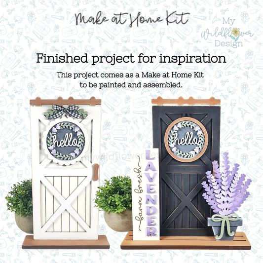 Make at Home Kit - Barn Door Interchangeable Frame
