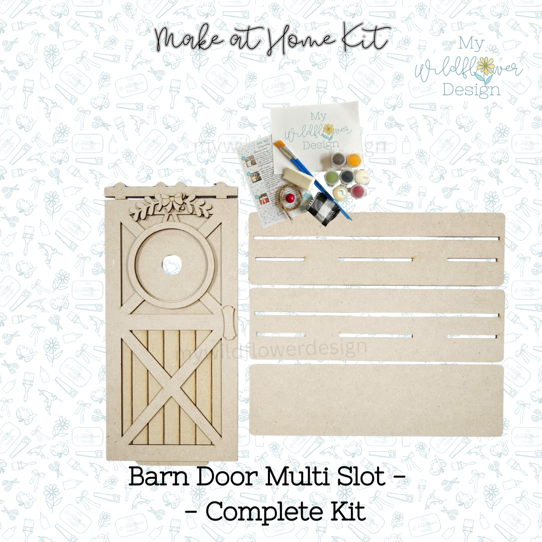 Make at Home Kit - Barn Door Interchangeable Frame