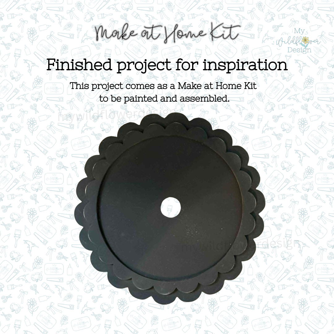 Make at Home Kit - Scalloped 6" Round Interchangeable Frame