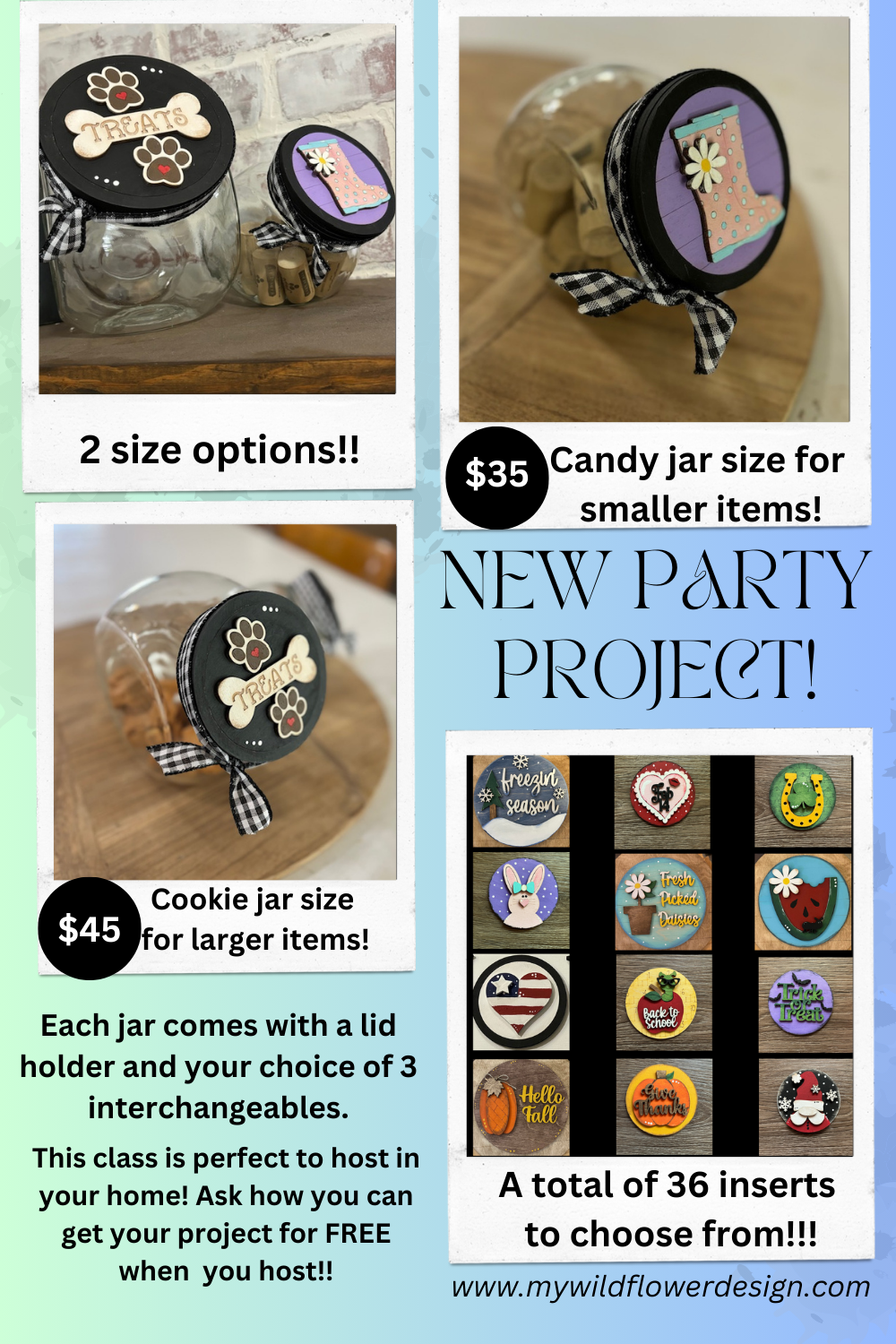 Let's Get Crafty -New Project- Interchangeable Cookie and Candy jars