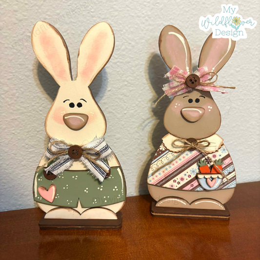 Primitive Boy & Girl Bunny