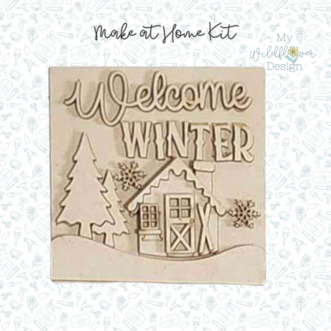 Make at Home - Welcome Winter - Square Insert