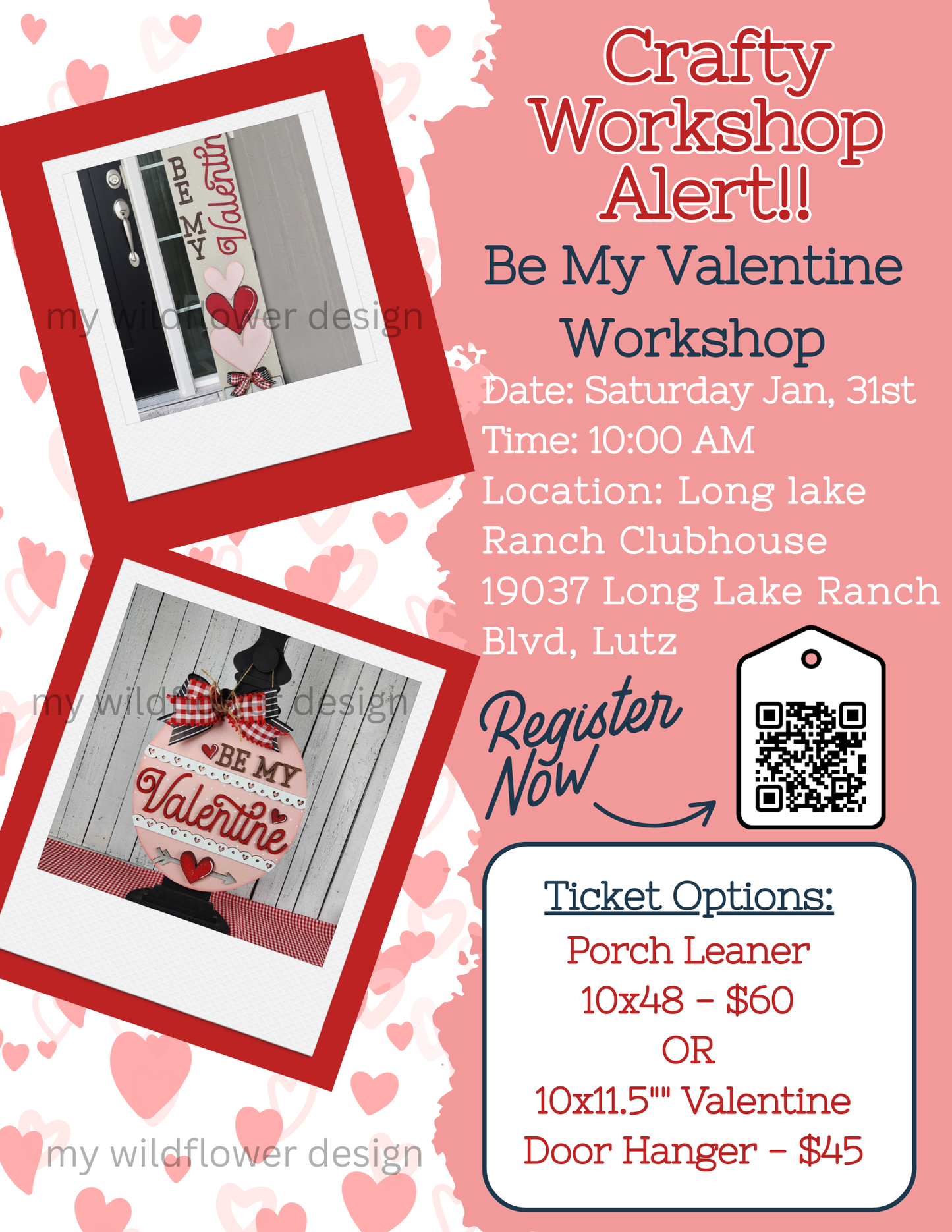 Public- Workshop - Be My Valentine Workshop