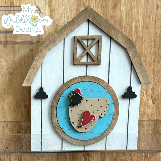 White Barn Interchangeable Frame