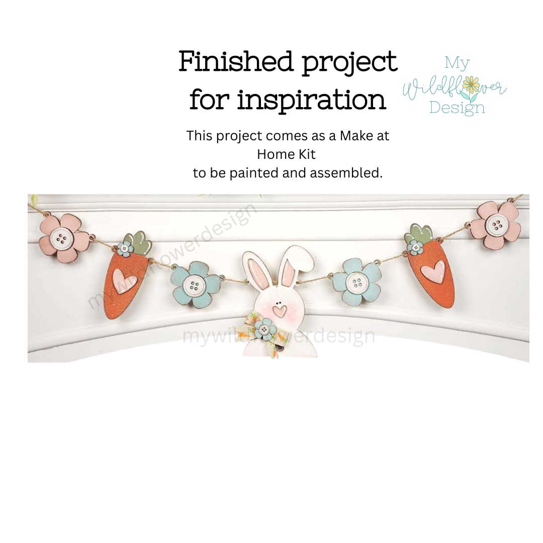 Make at Home Kit - Daisies & Carrots Banner