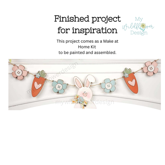 Make at Home Kit - Daisies & Carrots Banner