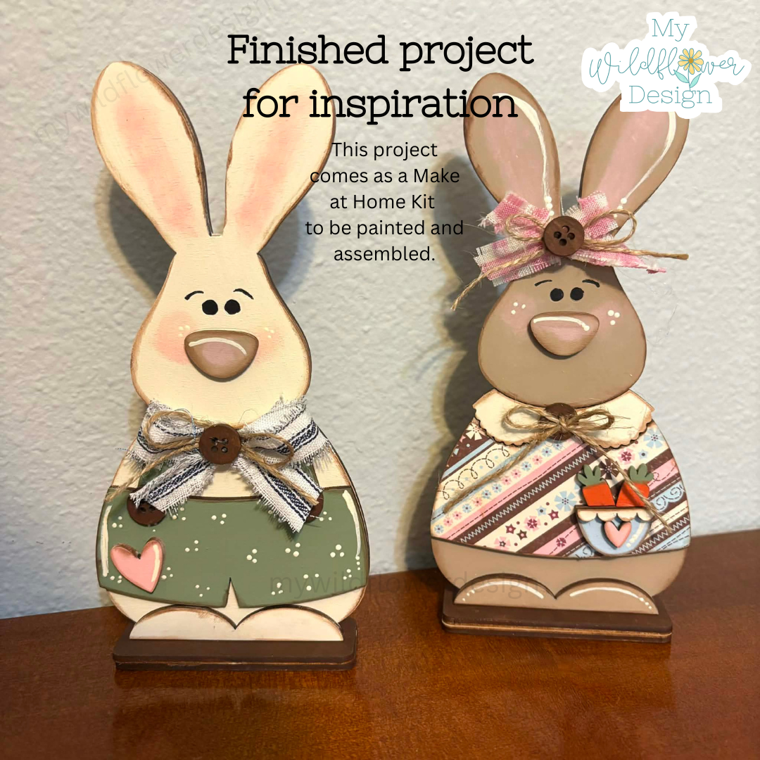 Make at Home - Vintage Bunny Couple Collection