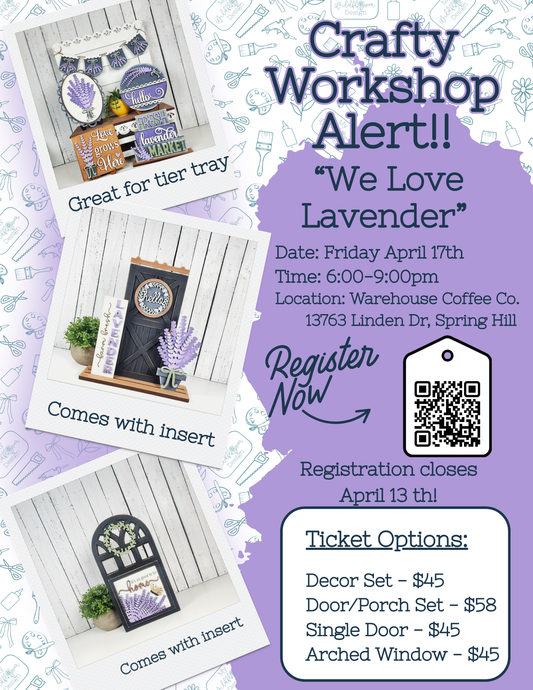 Public- Workshop - Love Lavender Workshop at Warehouse Coffee