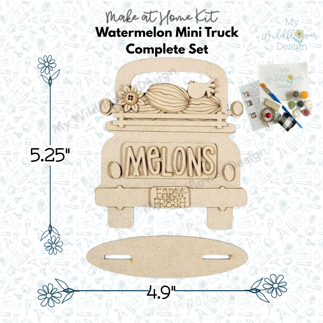 Make at Home Kit - Vintage Watermelon Decor Set/ Tray Kit