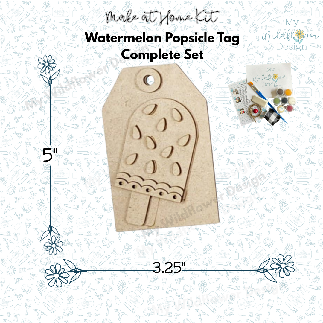 Make at Home Kit - Vintage Watermelon Decor Set/ Tray Kit