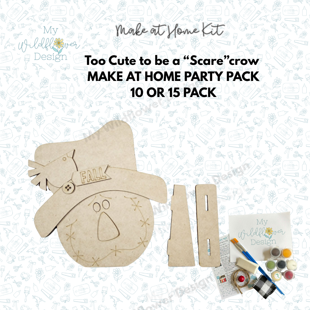 Make at Home Kit - Too Cute "Scare"Crow Party Pack