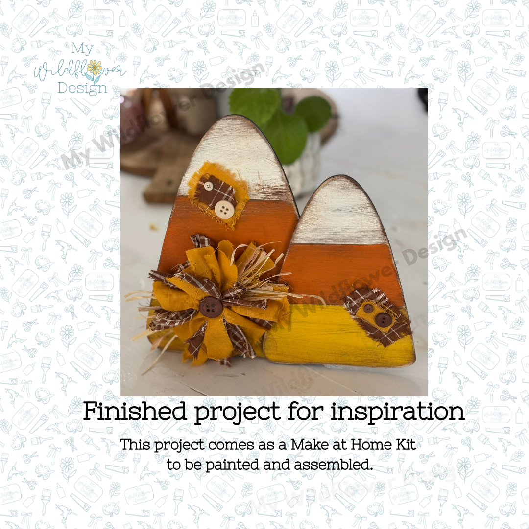 Make at Home Kit - Candy Corn Shelf Sitter