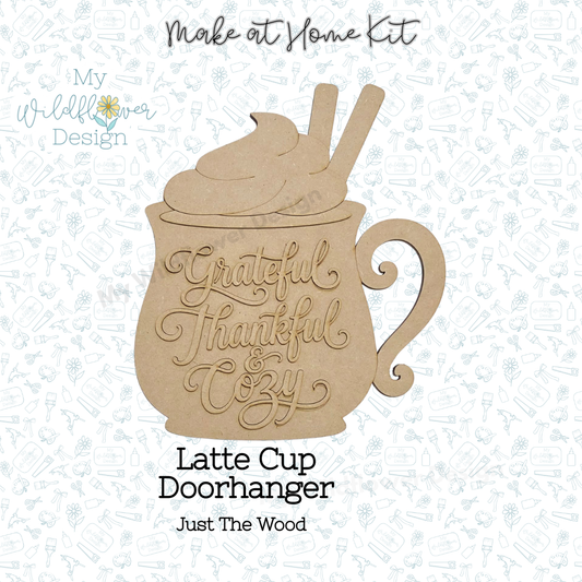 Make at Home Kit - Latte Cup Doorhanger