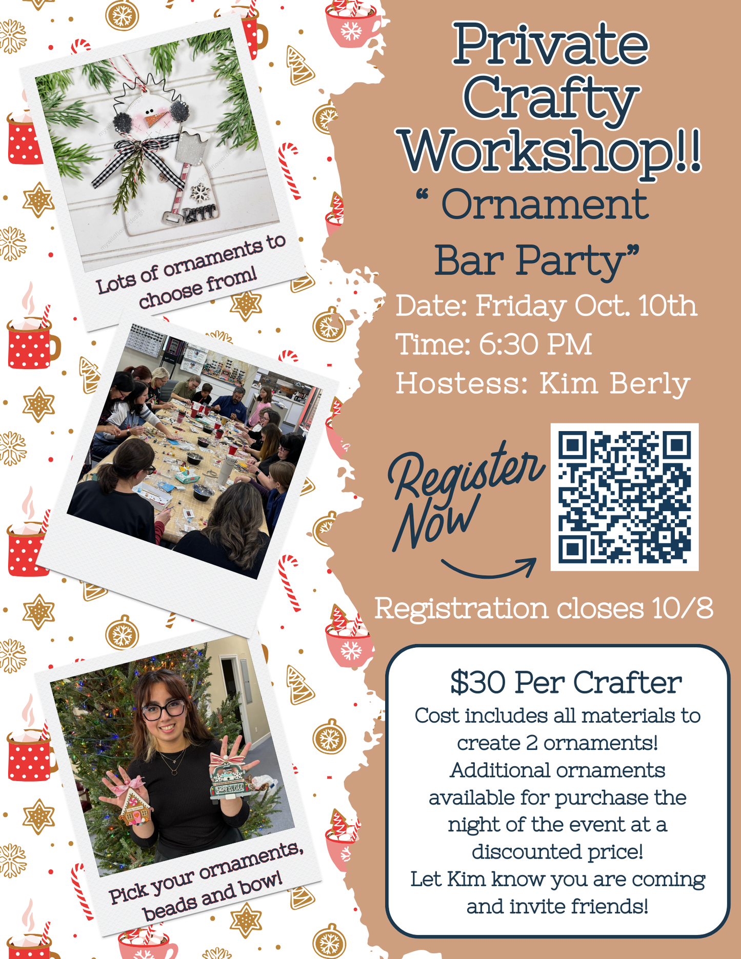 Private- Workshop - Kim Berly's Ornament Bar