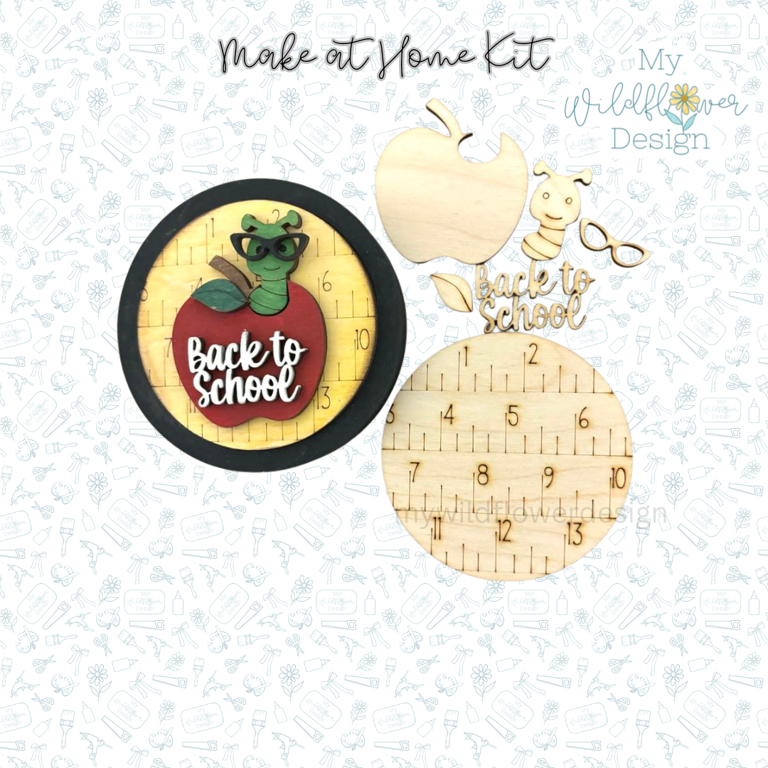 Make at Home Back to School Interchangeable Insert