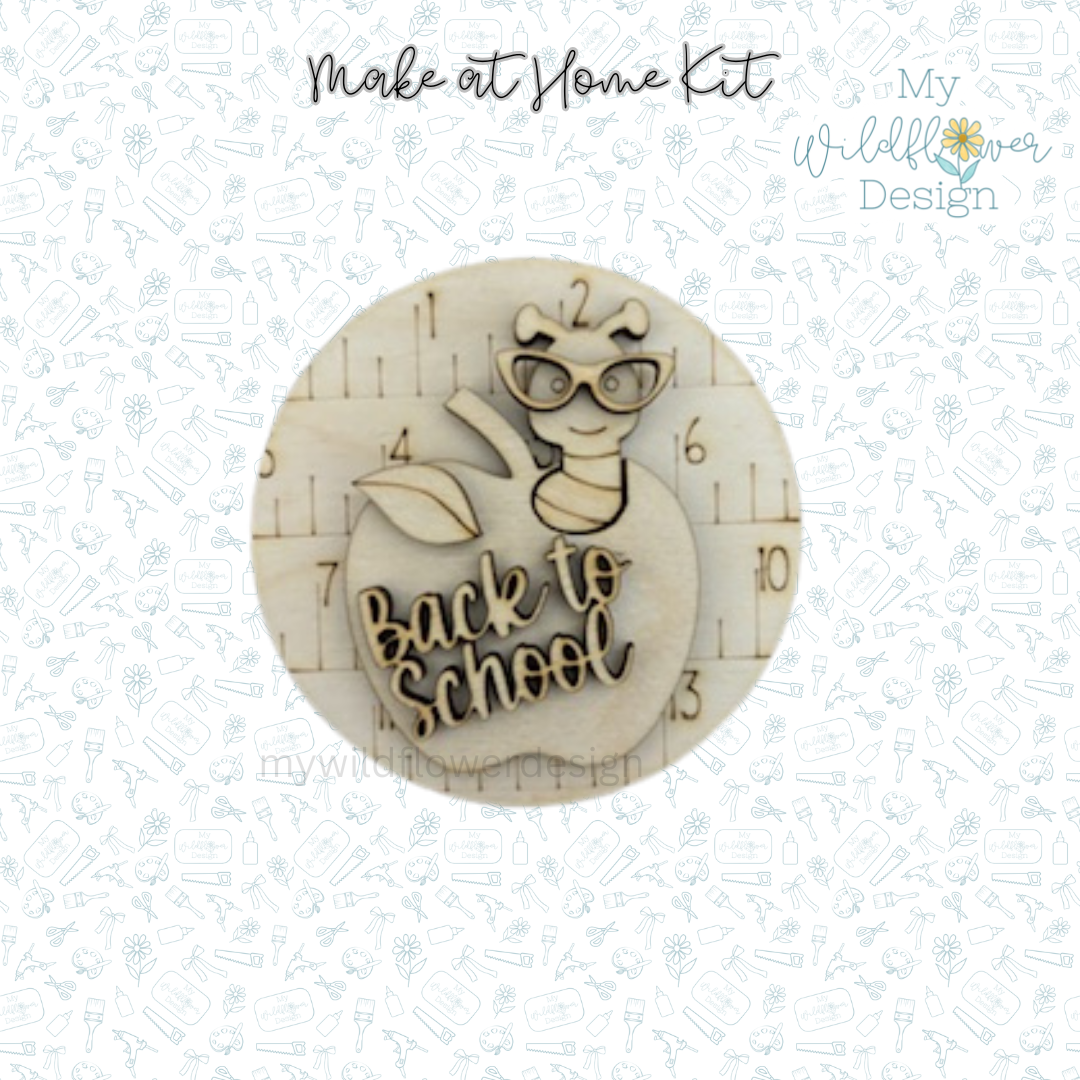 Make at Home Back to School Interchangeable Insert